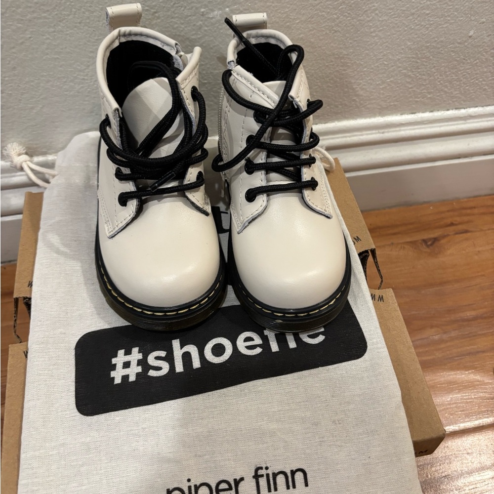 Kids White Boots